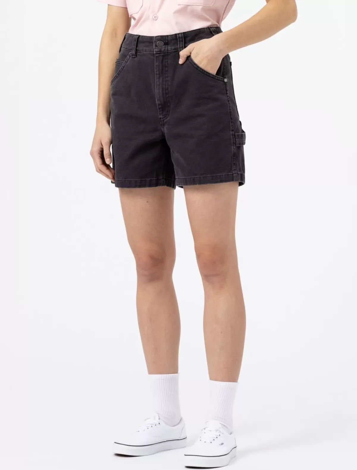 Hot Duck Canvas Carpenter Shorts Women Shorts