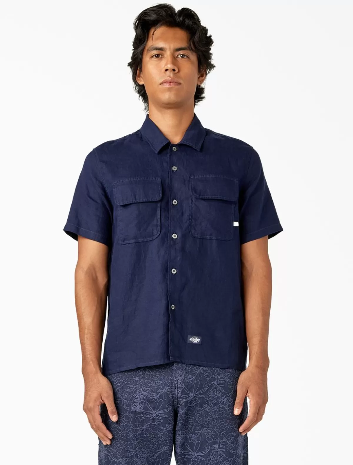 Outlet Linen Short Sleeve Work Shirt Collabs & Collections | Shirts